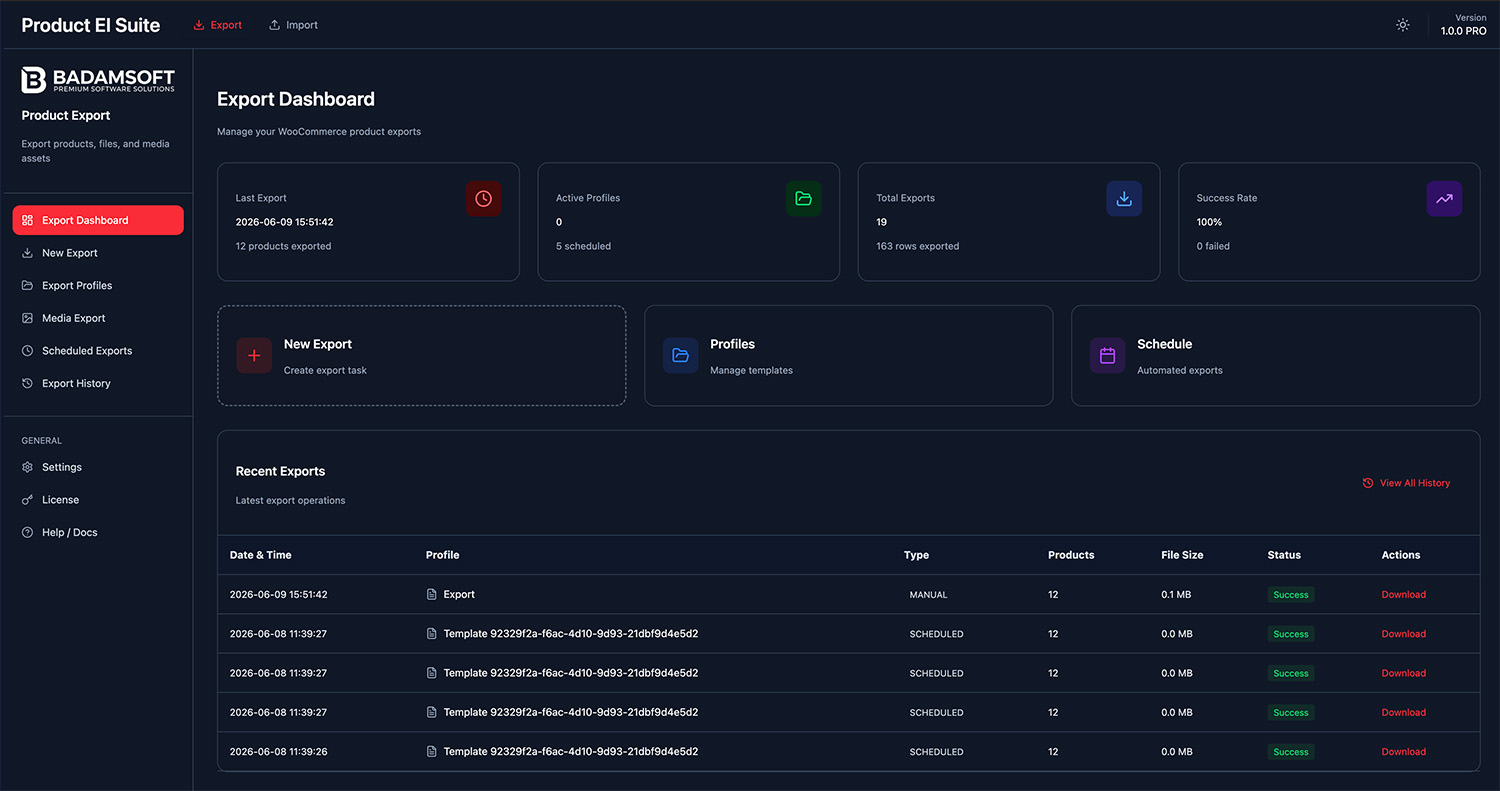 Export Interface