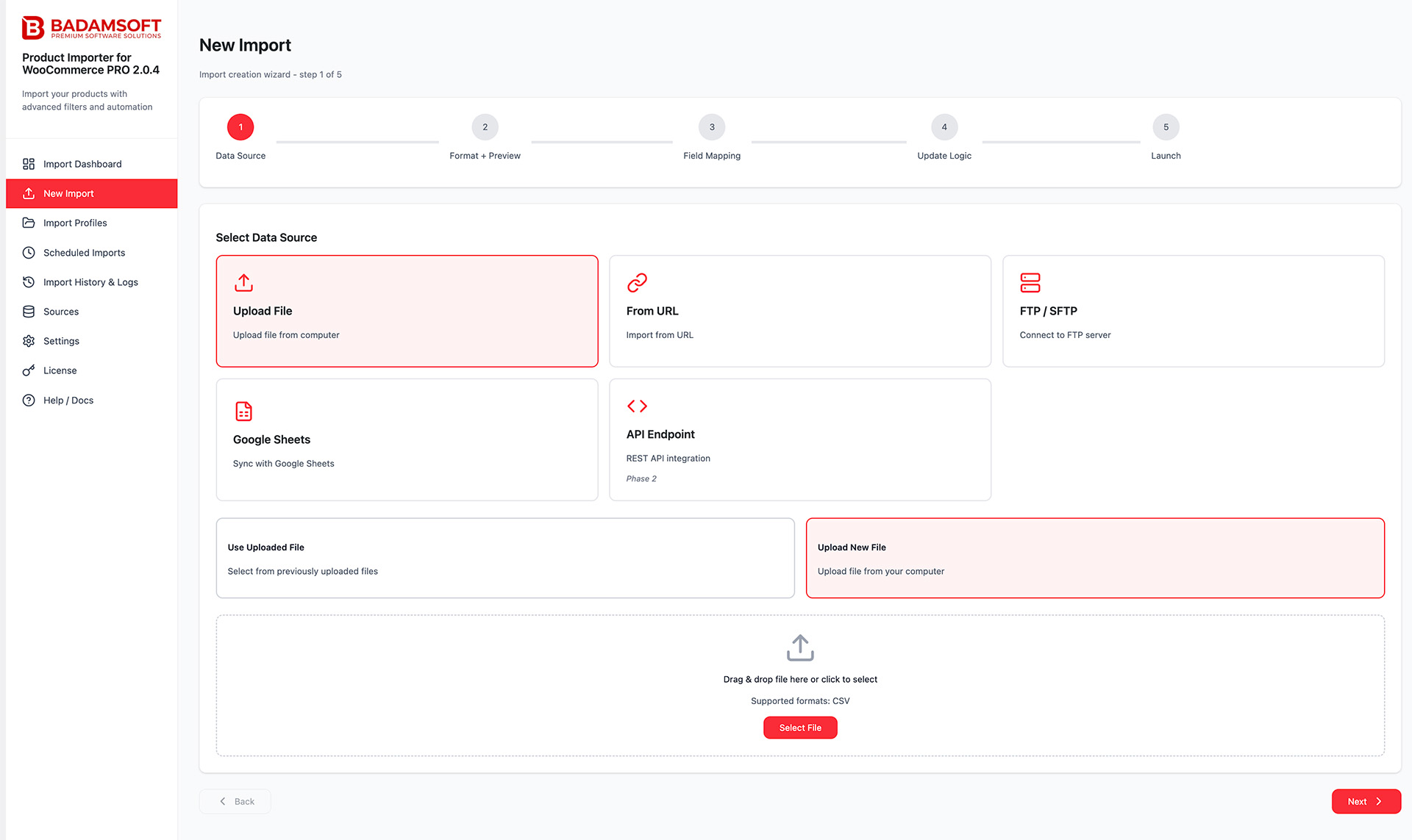 Data Source Selection